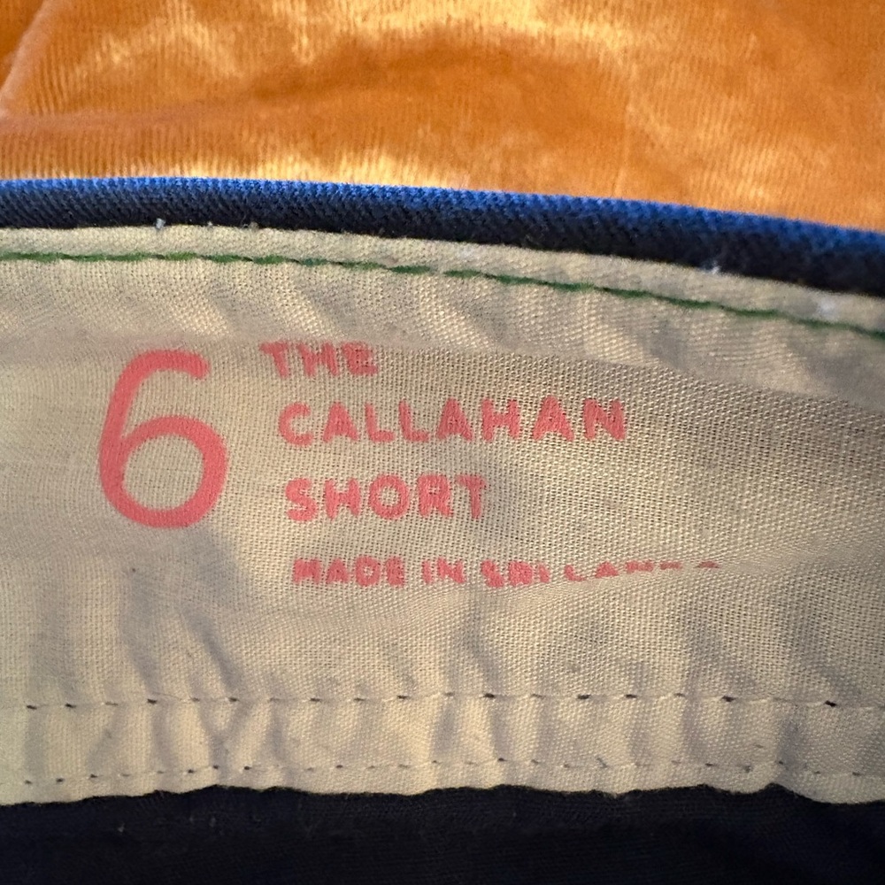Navy Blue The Callahan Shorts Casual Cotton Chino Flat Front Preppy Style Summer - Picture 3 of 9